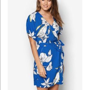 warehouse blue floral dress